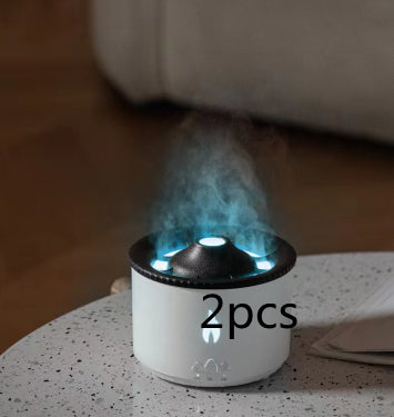 Creative Ultrasonic Volcano Flame Aromatherapy Humidifier & Essential Oil Diffuser