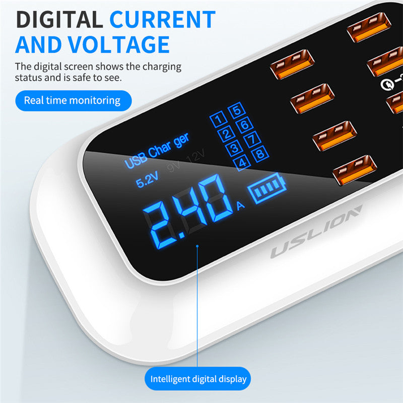 PD18W Smart Digital Power Strip with Fast Charging & Multiple USB Ports