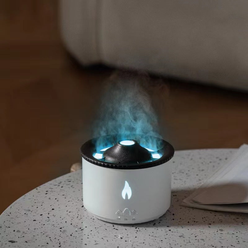 Creative Ultrasonic Volcano Flame Aromatherapy Humidifier & Essential Oil Diffuser