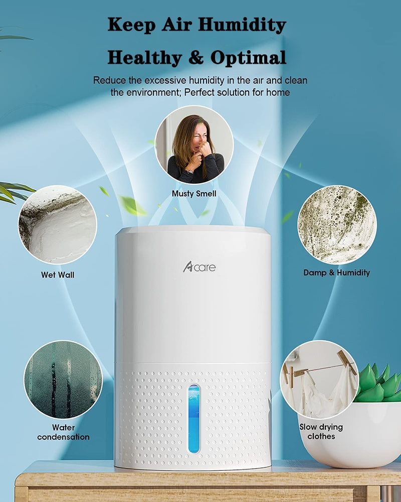 Smart Home Dehumidifier for Bedroom & Basement | Quiet Moisture Removal
