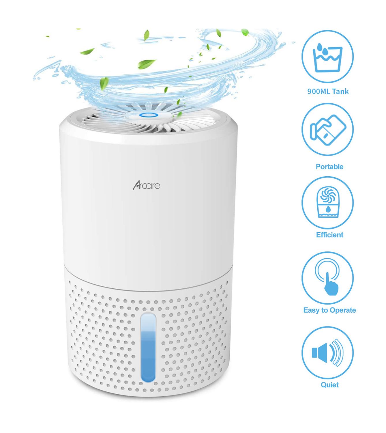 Smart Home Dehumidifier for Bedroom & Basement | Quiet Moisture Removal